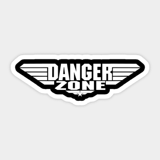 Top Gun Maverick Logo Parody Danger Zone Sticker